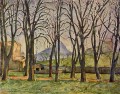 Chestnut Trees at the Jas de Bouffan Paul Cezanne scenery